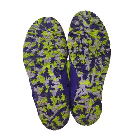 Nike Free Cross Bionic Purple Yellow Training Athletic Running Shoes Sneakers - Picture 10 of 12